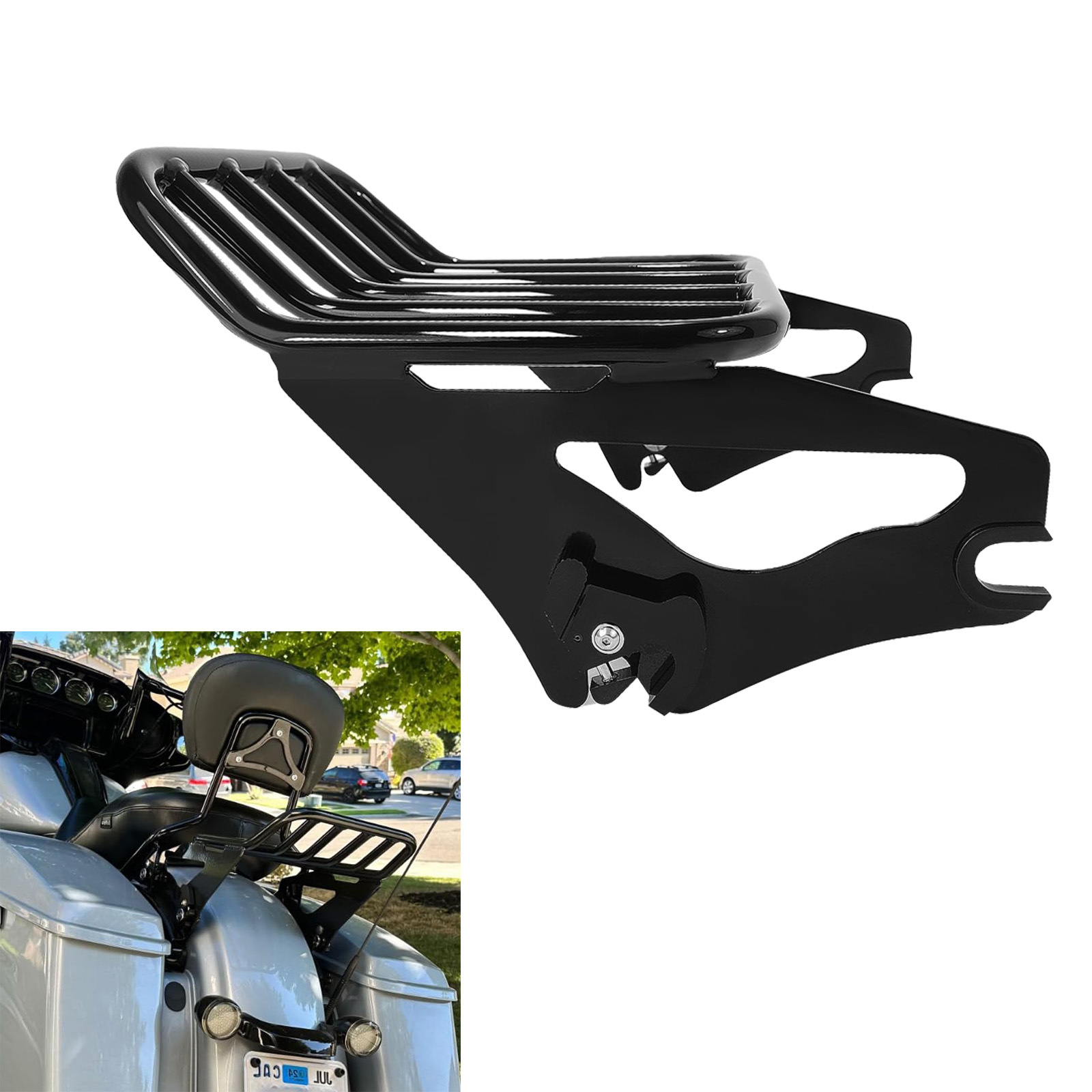 Motorcycle Gear Rack - Portaequipajes Desmontable para Motocicleta de Dos
