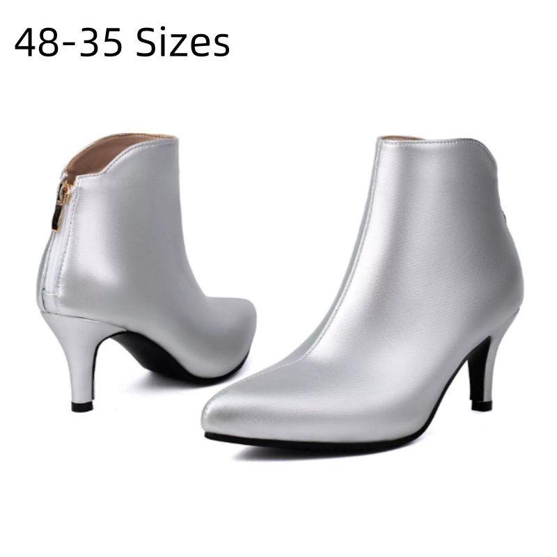 Riding Boot Short - Señora 48 oro plata rojo tacones