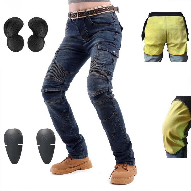 Motorcycle Gear Jeans - Kevlar pantalones vaqueros de motocicleta para