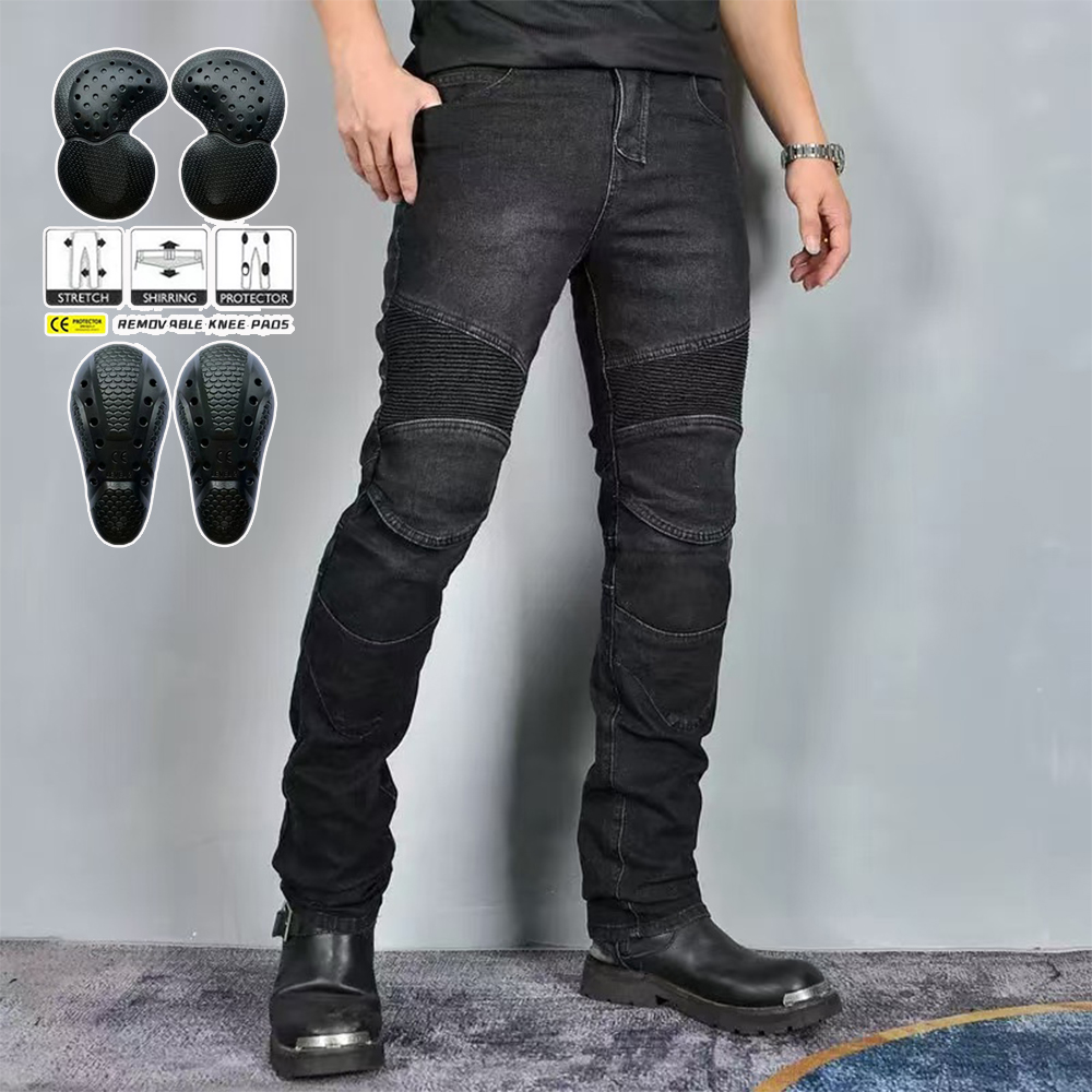 Motorcycle Gear Jeans - Nuevos pantalones negros y grises para