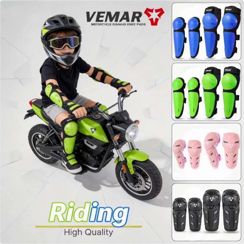 Motorcycle Gear For Kids - VEMAR Juego de Rodilleras y Coderas