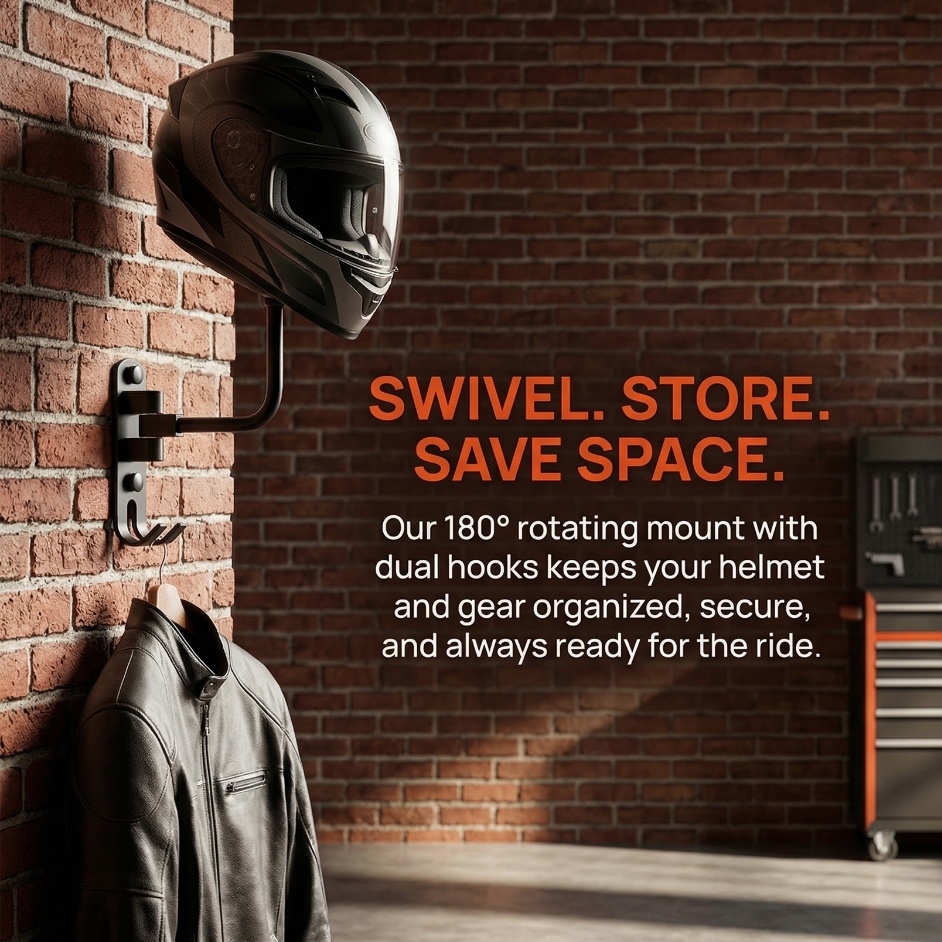 Motorcycle Gear Rack - Soporte para Casco de Aleación de