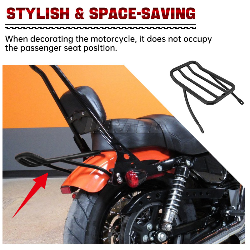 Respaldo de hierro para pasaje - Motorcycle Gear Rack reseña y precio