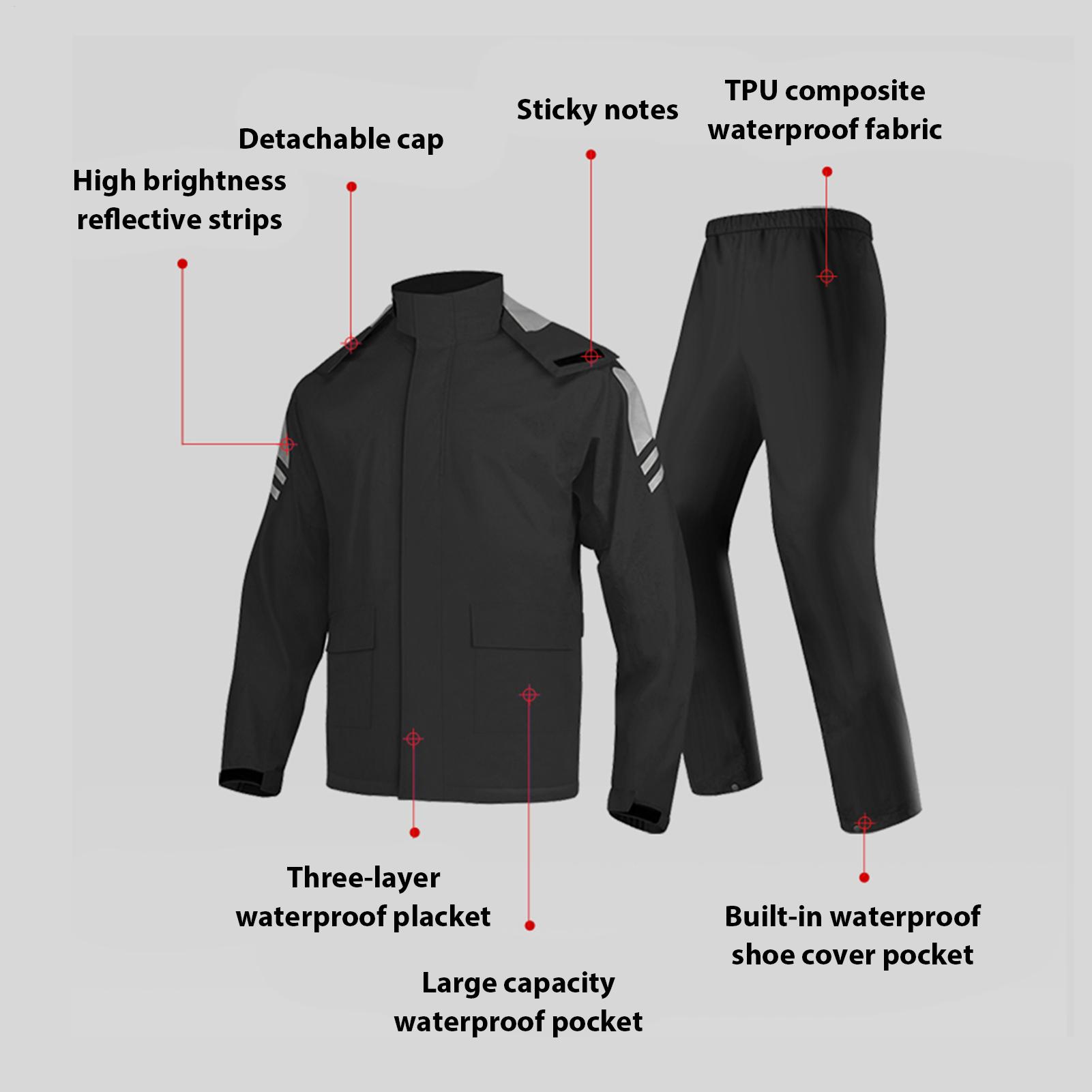 Trajes Impermeables para Hombr - Motorcycle Gear Rain reseña y precio