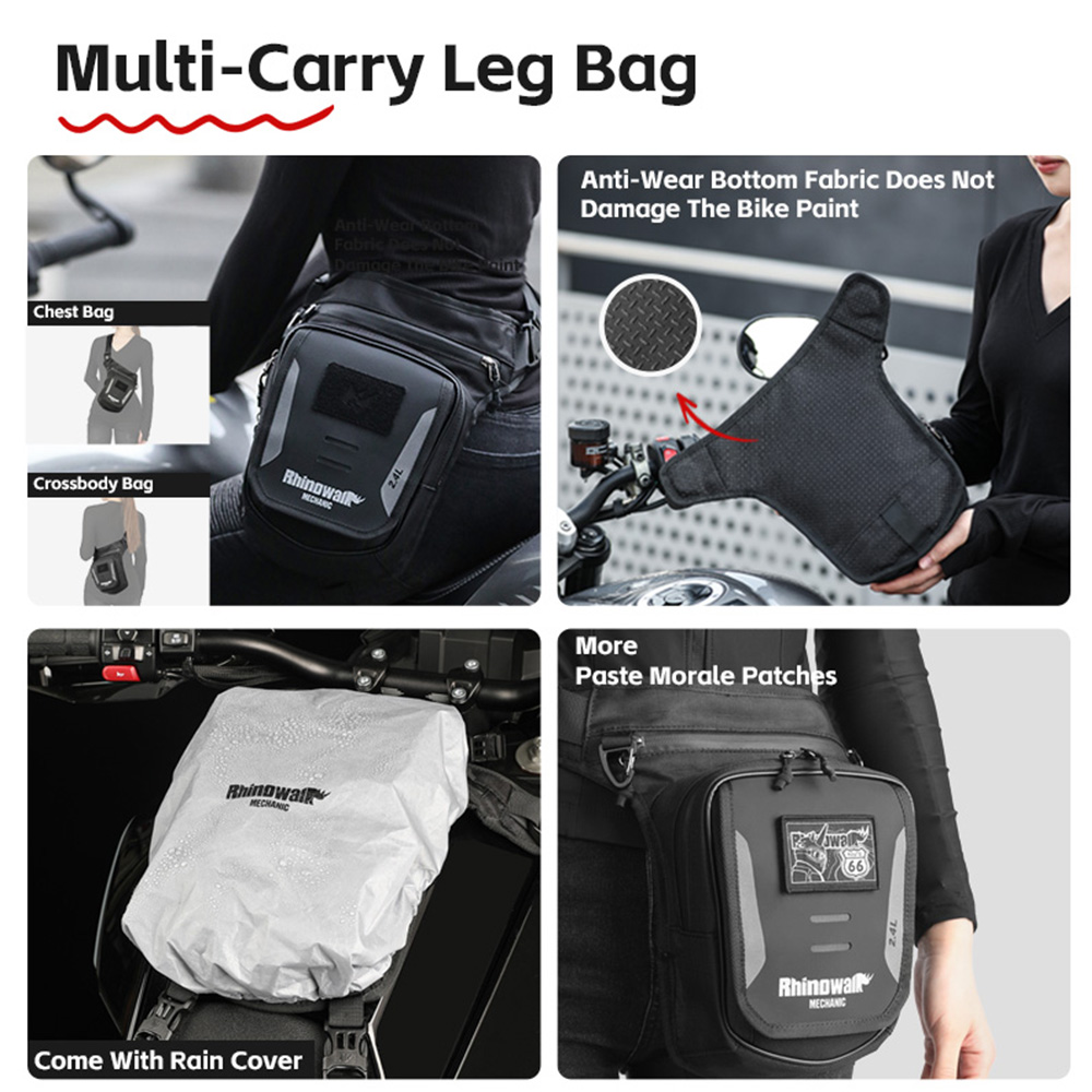 Rhinowalk-riñonera para motoci - Magnetic Tank Bag reseña y precio