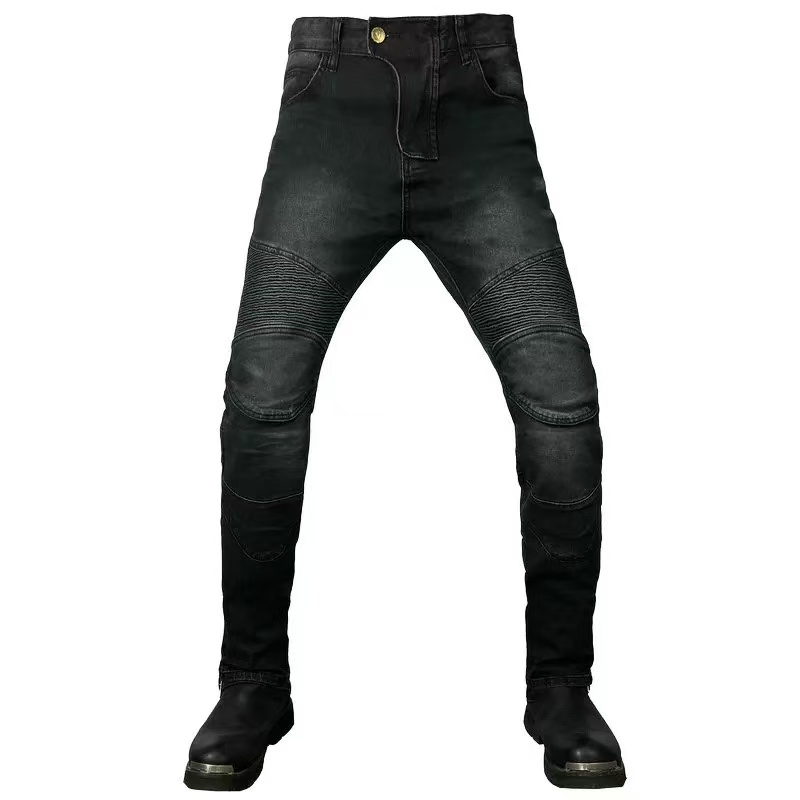 Nuevos pantalones negros y gri - Motorcycle Gear Jeans reseña y precio