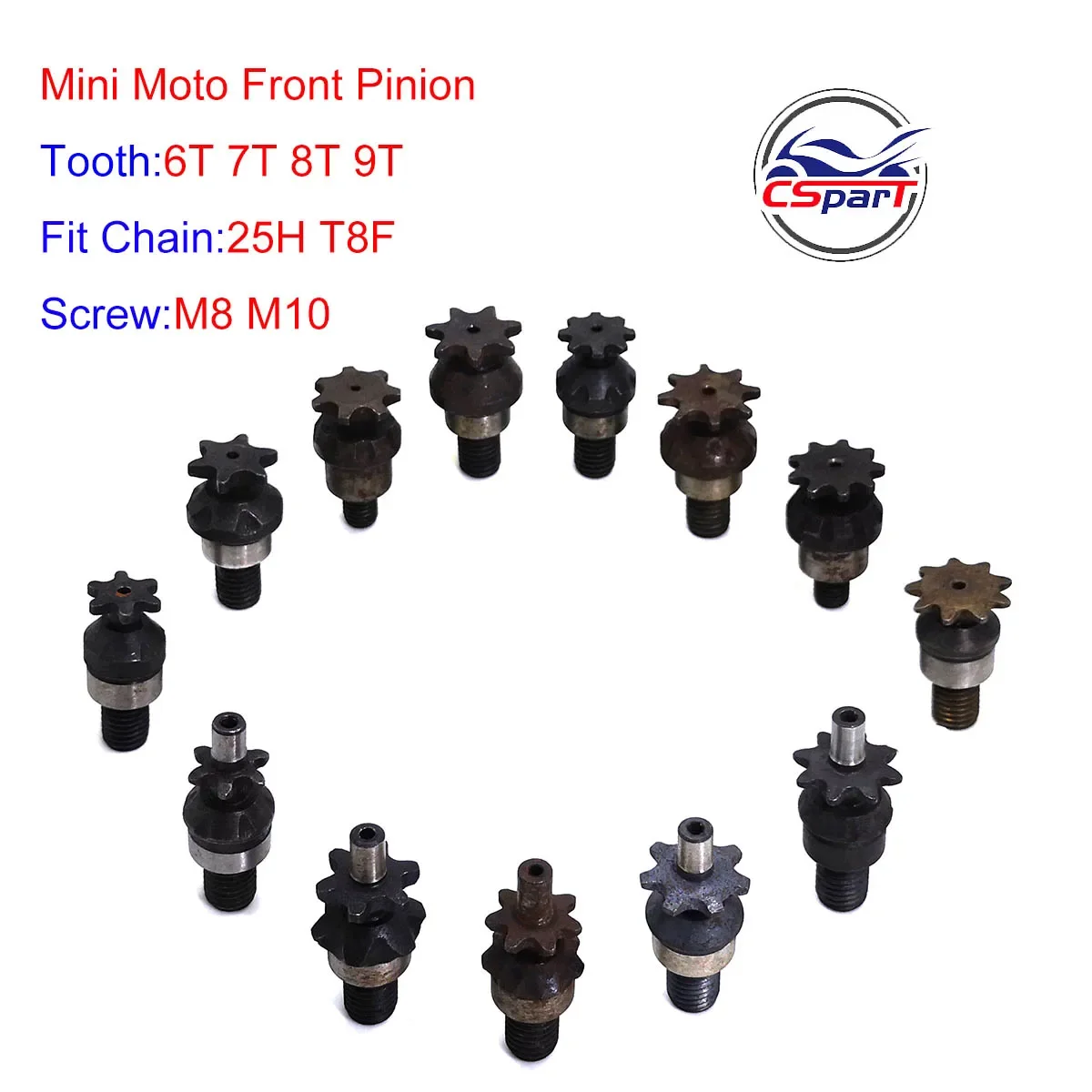 6T 7T 8T 9T 25H T8F M8 M10 caj - Motorcycle Gear Rack reseña y precio