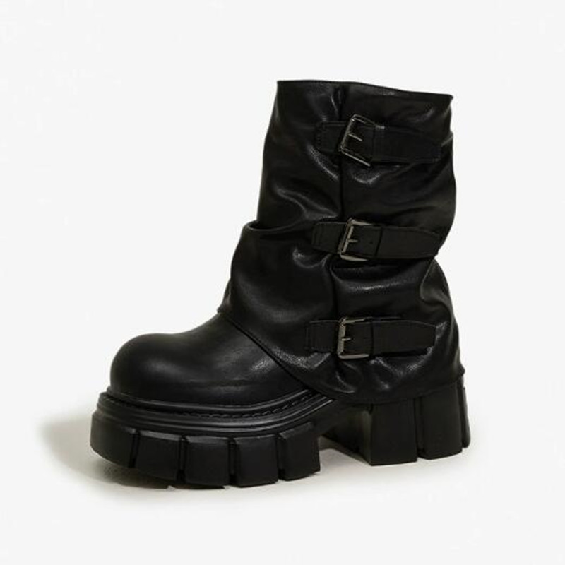 Botines de plataforma para muj - Riding Boot Short reseña y precio