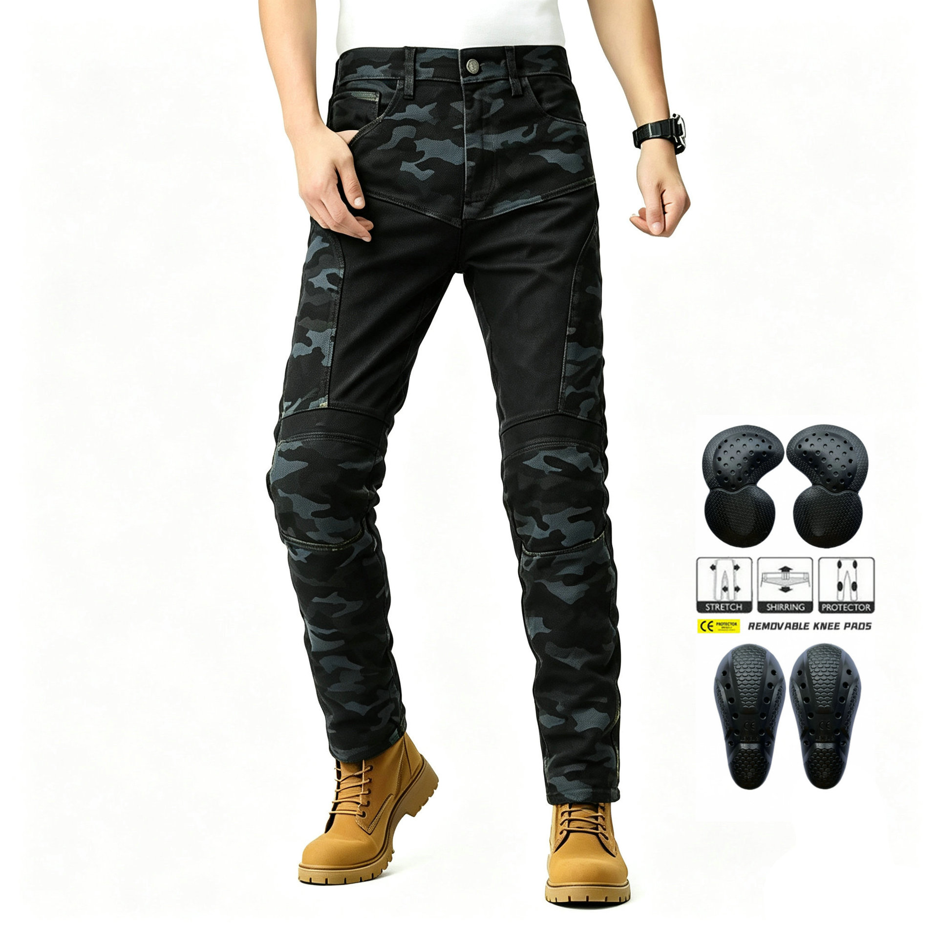 Pantalones vaqueros de moto pa - Motorcycle Gear Jeans reseña y precio