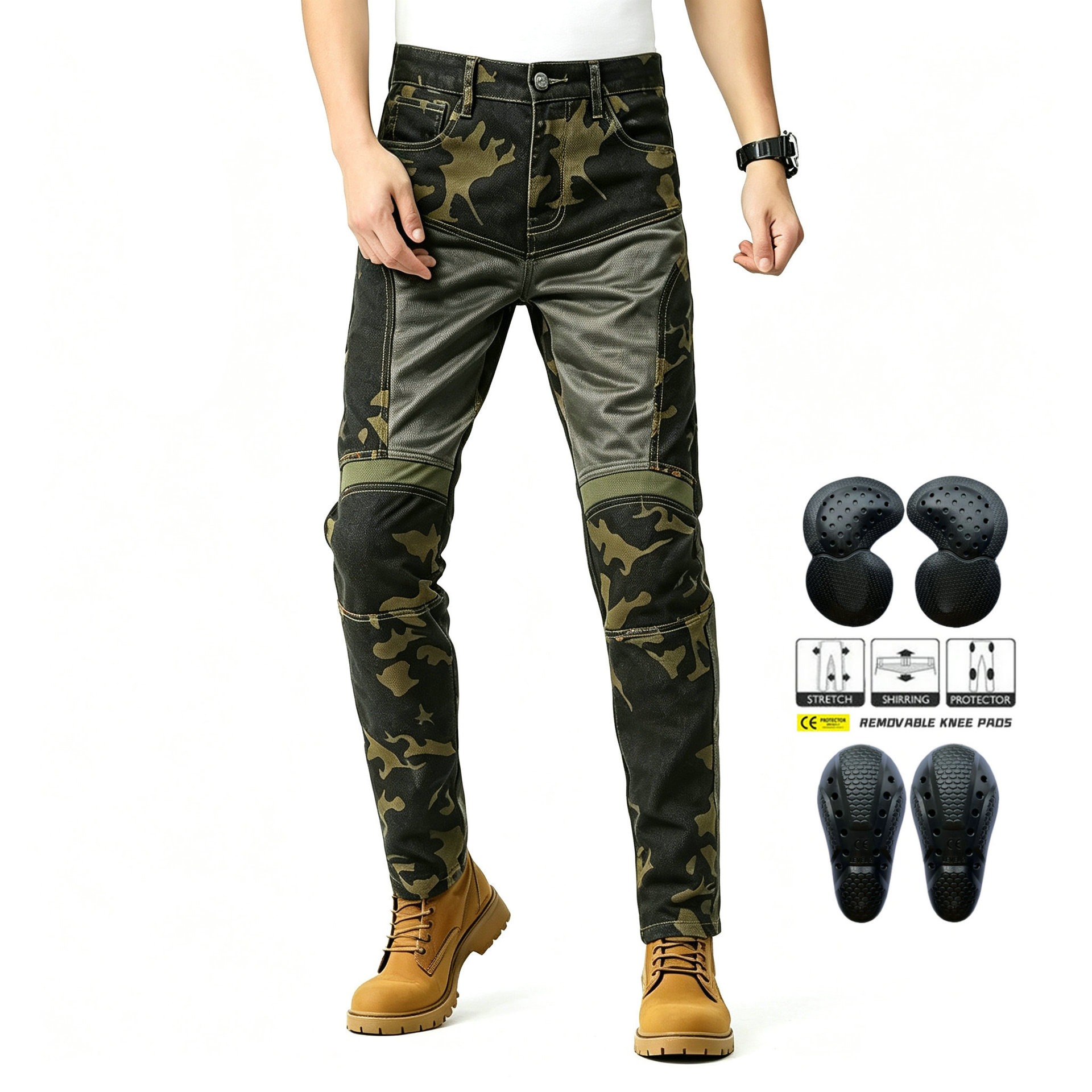 Pantalones vaqueros de moto pa - Motorcycle Gear Jeans reseña y precio