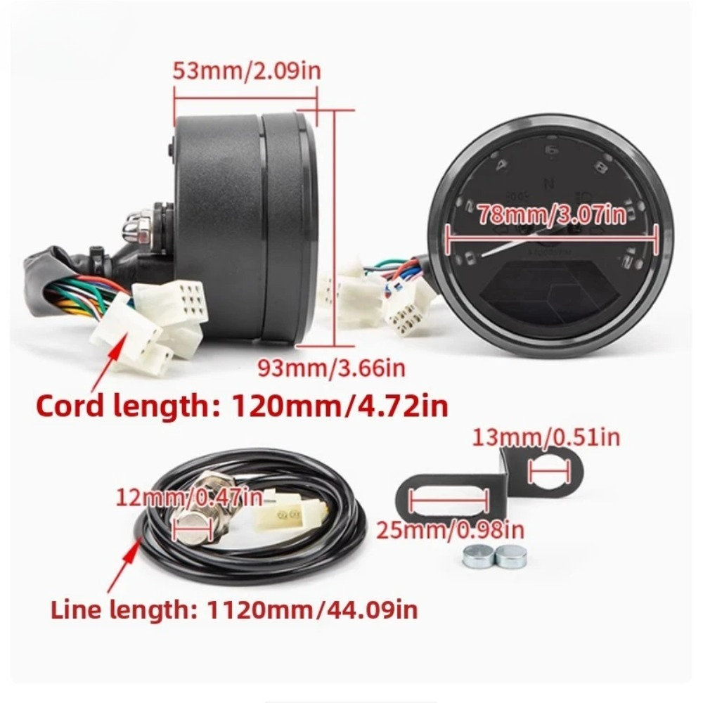 Velocímetro Universal para Mot - Motorcycle Gear Honda reseña y precio